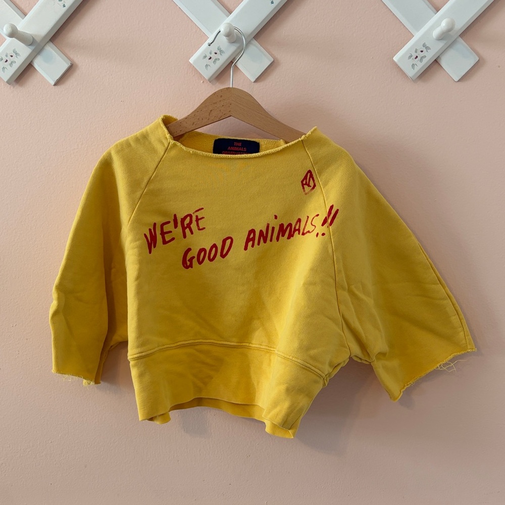 TAO boxy Sweatshirt 3/4 sleeves with Red Print